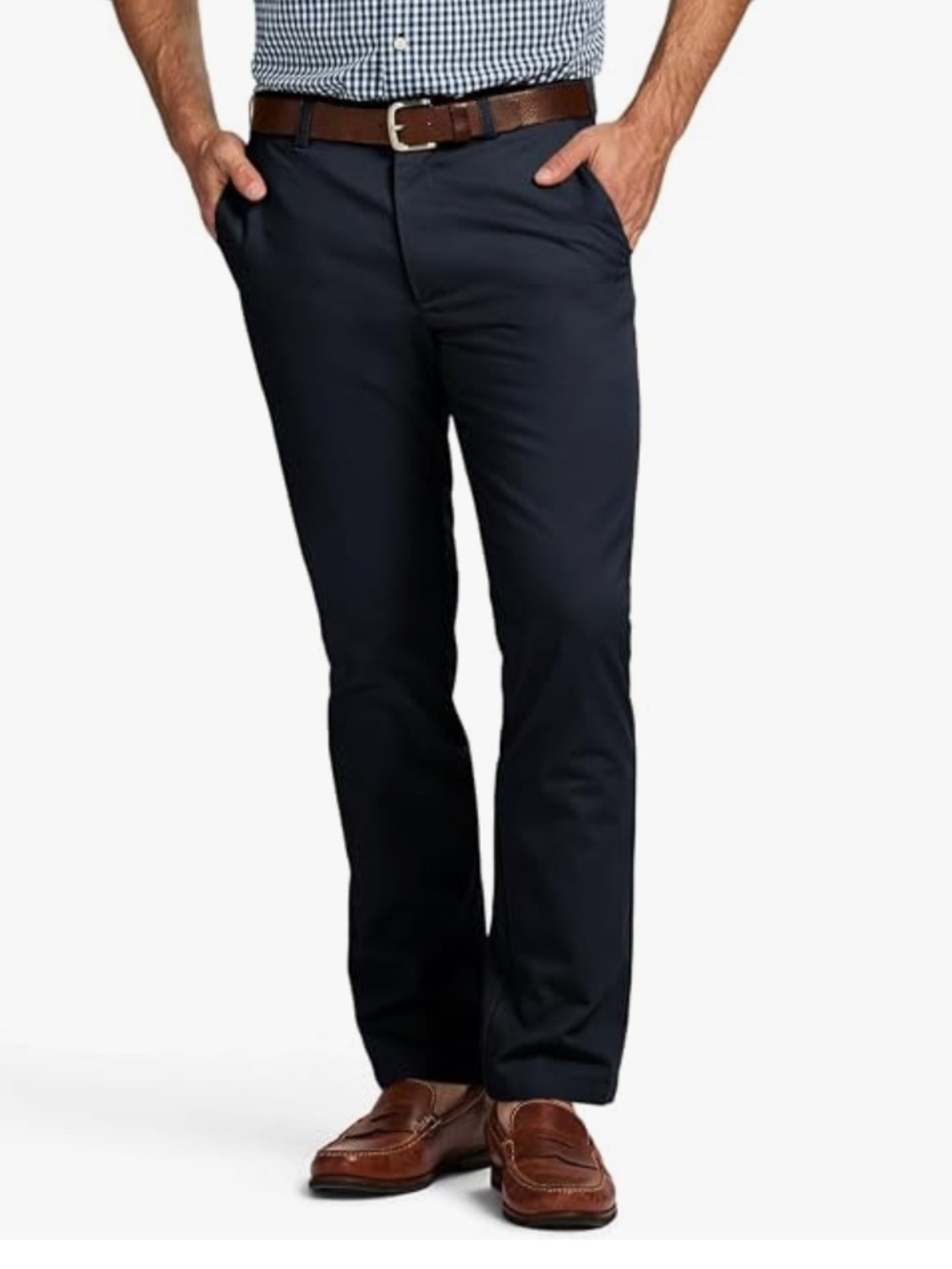 Izod Navy Straight-Fit American Chinos